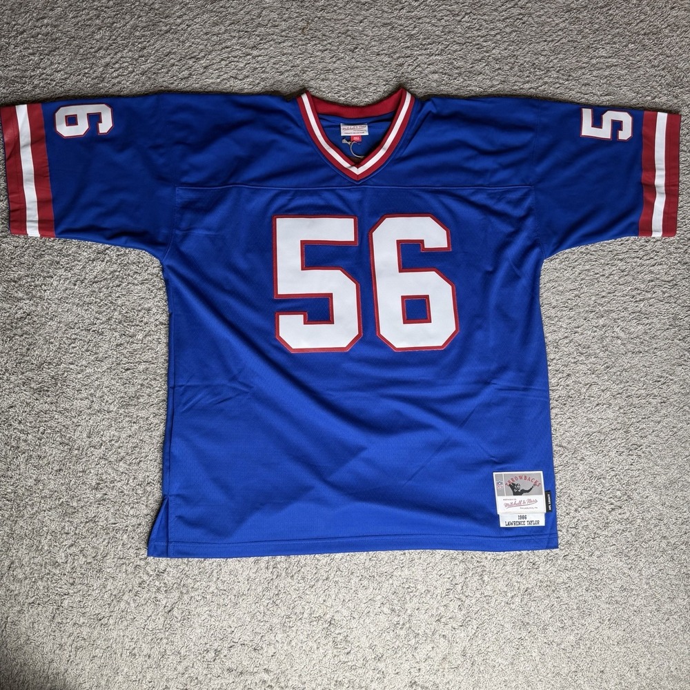 Lawrence Taylor New York Giants Sz. 52 2X Blue Mitchell & Ness NFL Legacy Jersey
